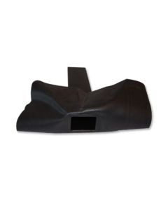 EPDM hemelwaterafvoer 60x80x300 mm met EPDM flap 90 graden, vooraanzicht