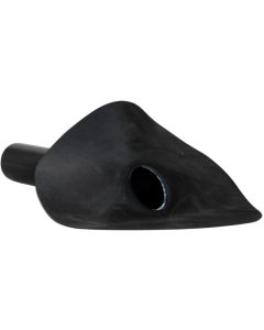 Le tuyau d'écoulement EPDM Ø 75 mm a un tube PE dur de 30 cm - 45°