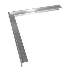 Bordure de toit en aluminium, coin extérieur 35x28 mm